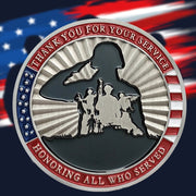 Military Challenge Coin Retirement Gift