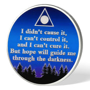 Gazing at Shooting Stars Sobriety Coin