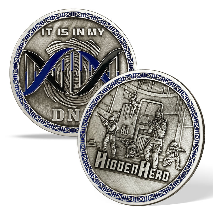 Hidden Hero Police Challenge Coin