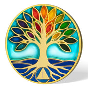 Personalized Glass The Tree of Life Sobriety Coin