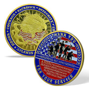 Thank You For Your Service Challenge Coins-AtSKnsk