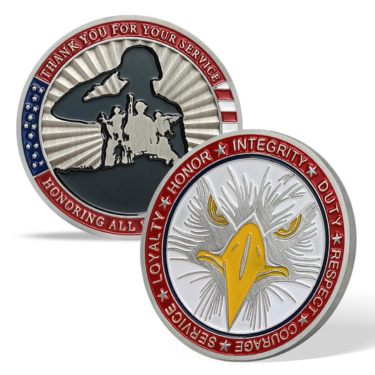 Military Challenge Coin Retirement Gift
