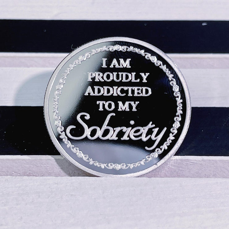 Courageous Lady AA Recovery Sobriety Coin
