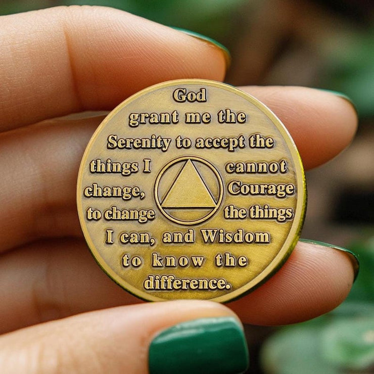 Personalized Window of Clarity Sobriety Coin
