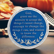 Butterfly Tree 1 Year Recovery Sobriety Coin 3D Sliver AA Medallion Chip