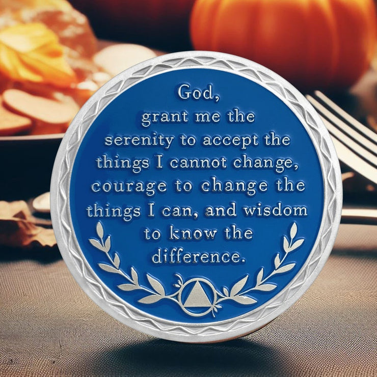 Personalized Butterfly Tree Recovery Sobriety Coin 3D Sliver AA Medallion Chip