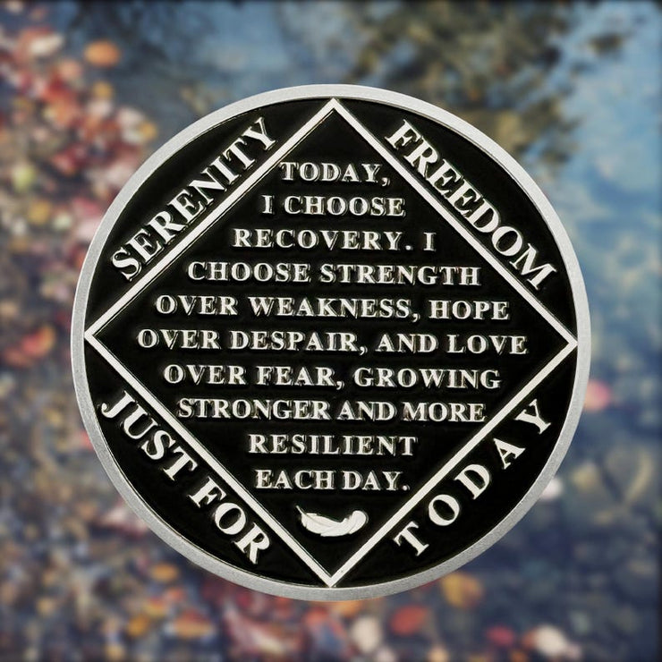 Personalized Wings of Freedom Sobriety Coin