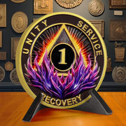 Delicate Triangle 1-3 Year Sobriety Coin