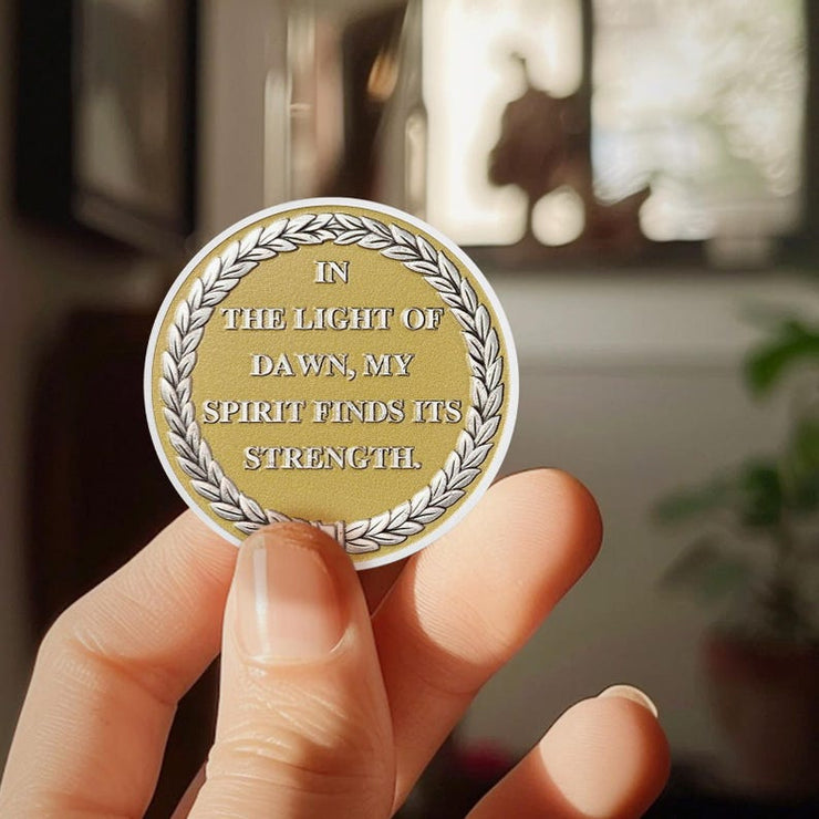 Delicate Triangle Sobriety Coin