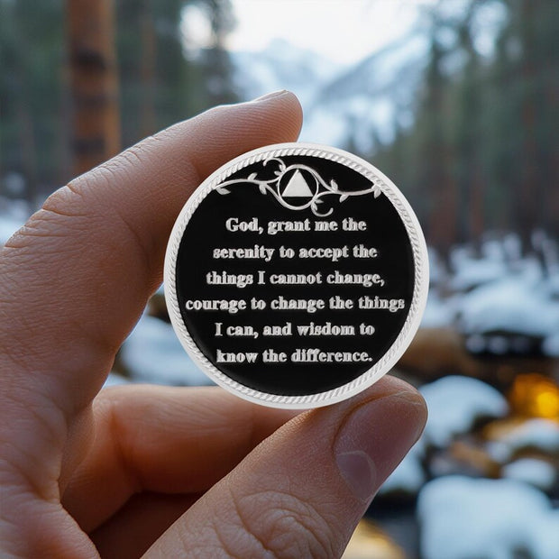 Day-night Cycle Customizable Strength and Growth Sobriety Coin