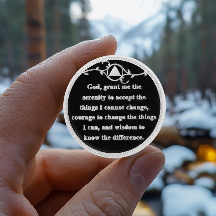 Personalized Day-night Cycle Customizable Strength and Growth Sobriety Coin