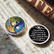 Day-night Cycle Customizable Strength and Growth Sobriety Coin