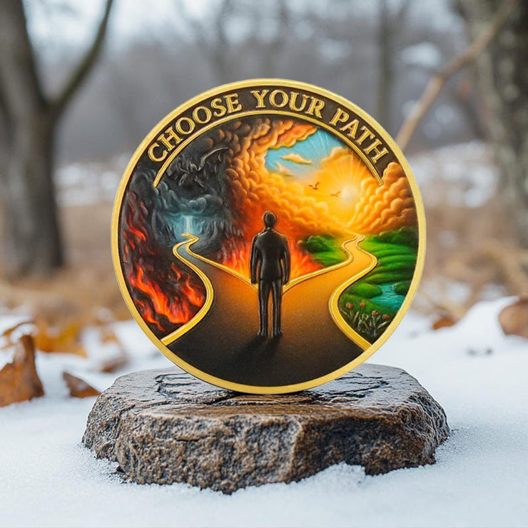 Choose Your Path Sobriety Coin