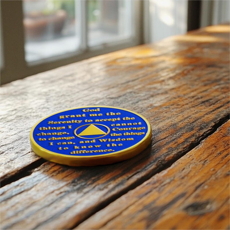 Personalized Silver Plated Sobriety Coin