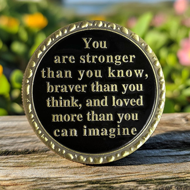 Recovery Addiction Sunset Beach Freedom Dolphins Sobriety Coin