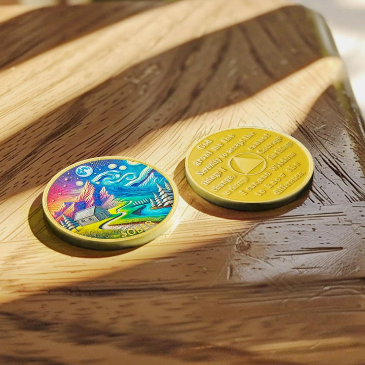 Fairy House Sobriety Coin
