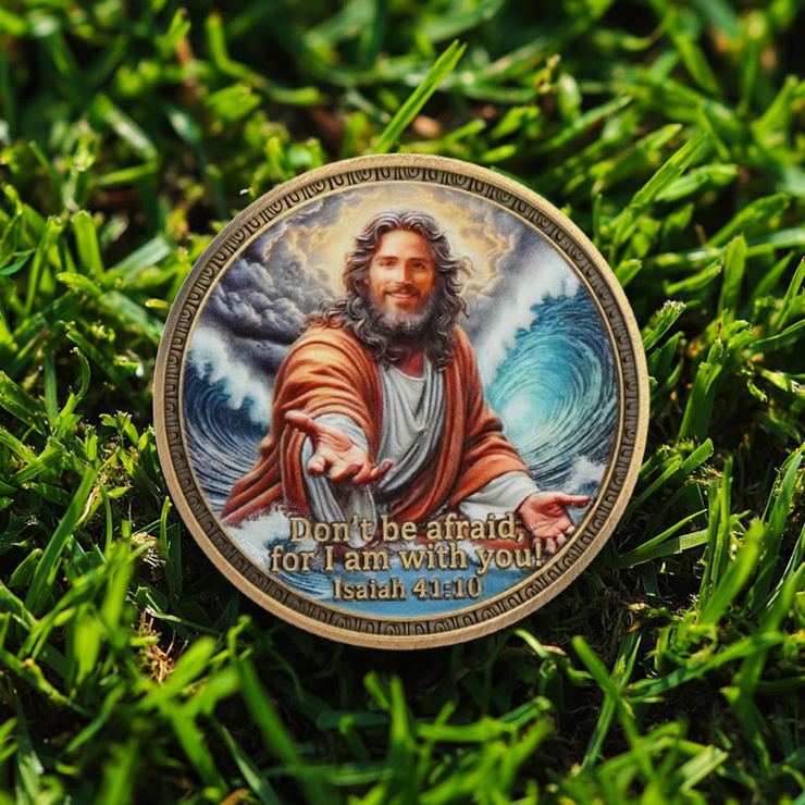 Isaiah 41:10 Christian Challenge Coin
