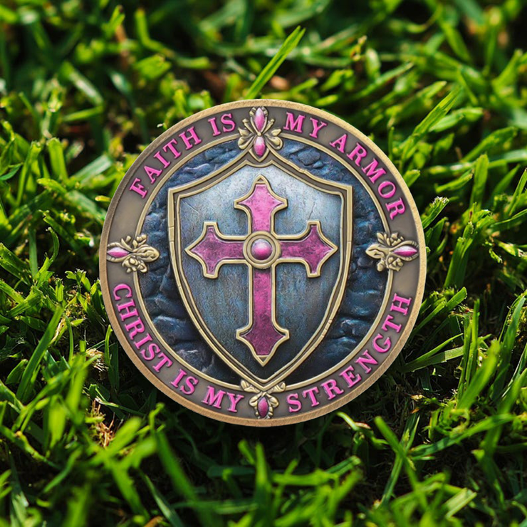 Inspirational Bible Verse Beach Footprints Religious Coin