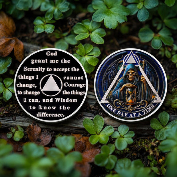 Personalized The Skull Recovery Milestone Sobriety Coin