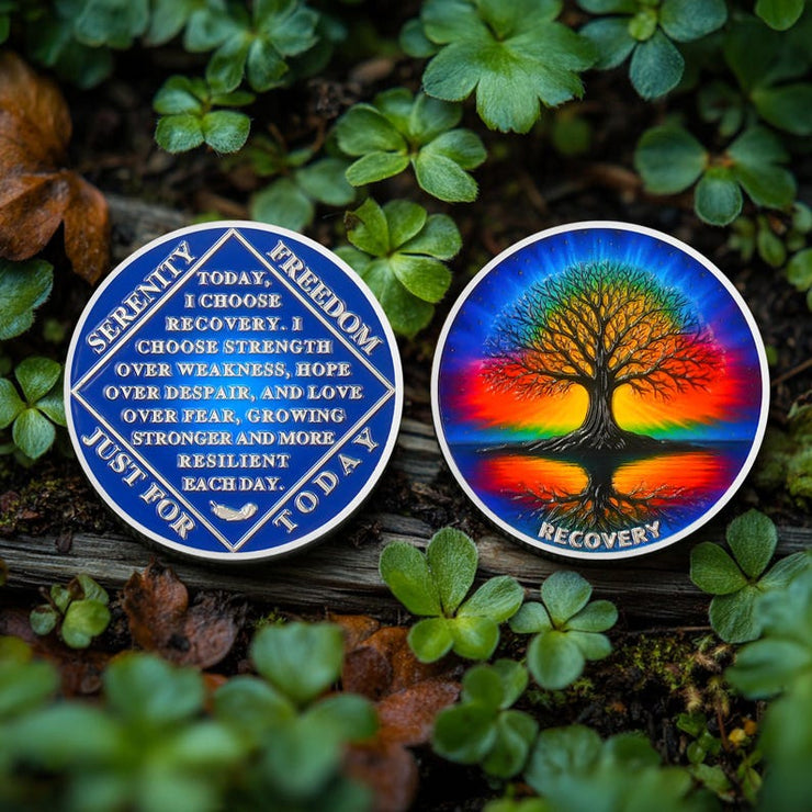 Tree of Life Sobriety Coins