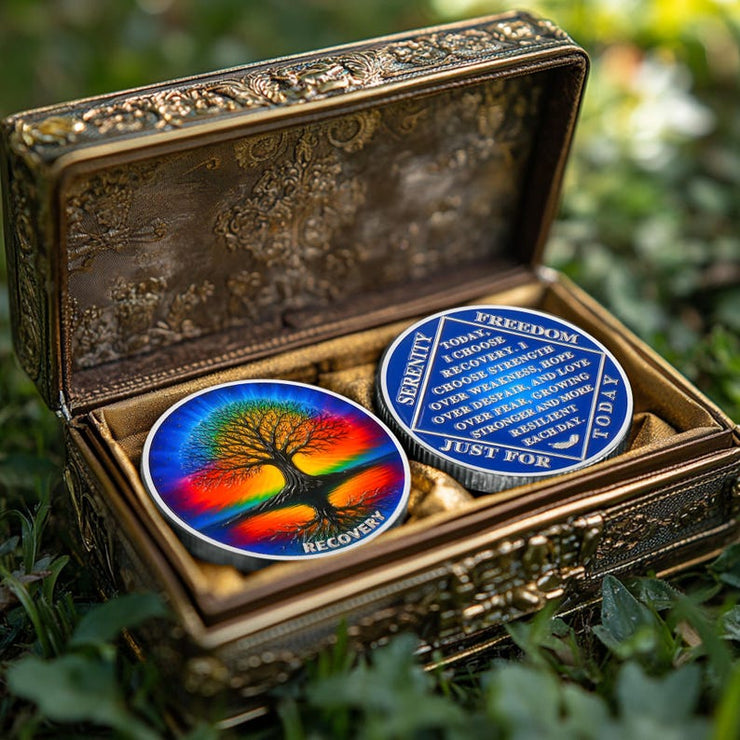 Tree of Life Sobriety Coins