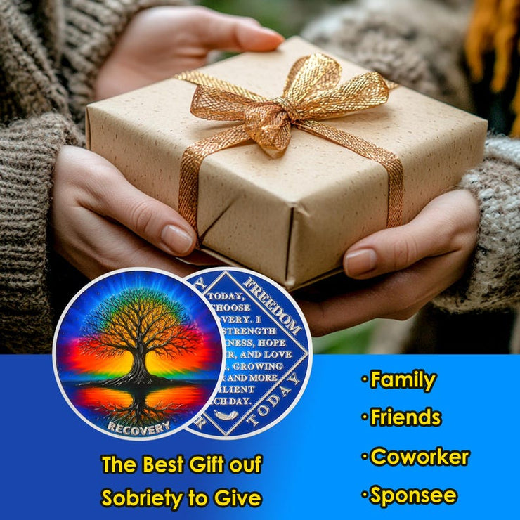 Tree of Life Sobriety Coins