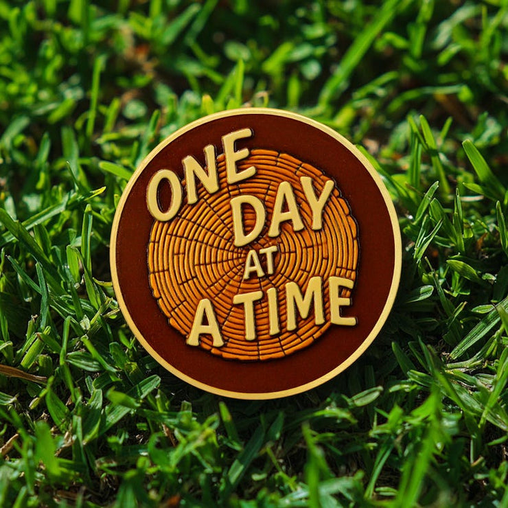 Forest Sun  Recovery Sobriety Coin