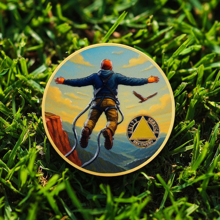 Personalized Skydiving Sobriety Coin
