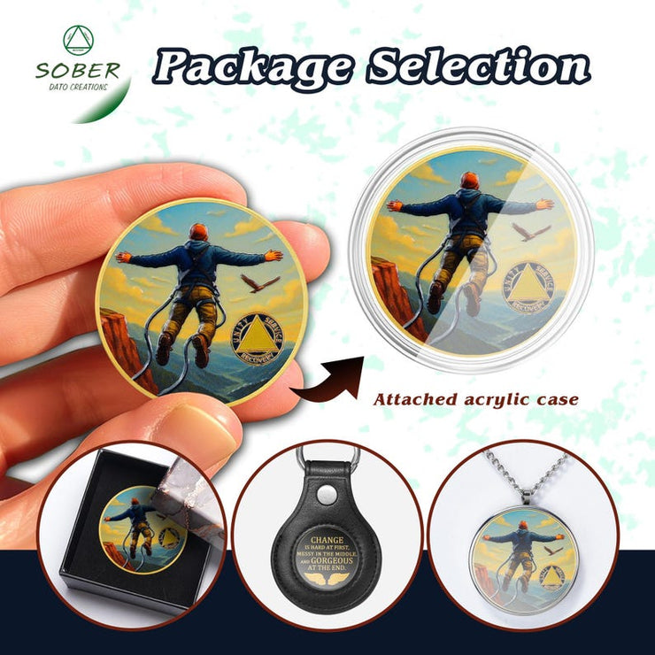 Personalized Skydiving Sobriety Coin