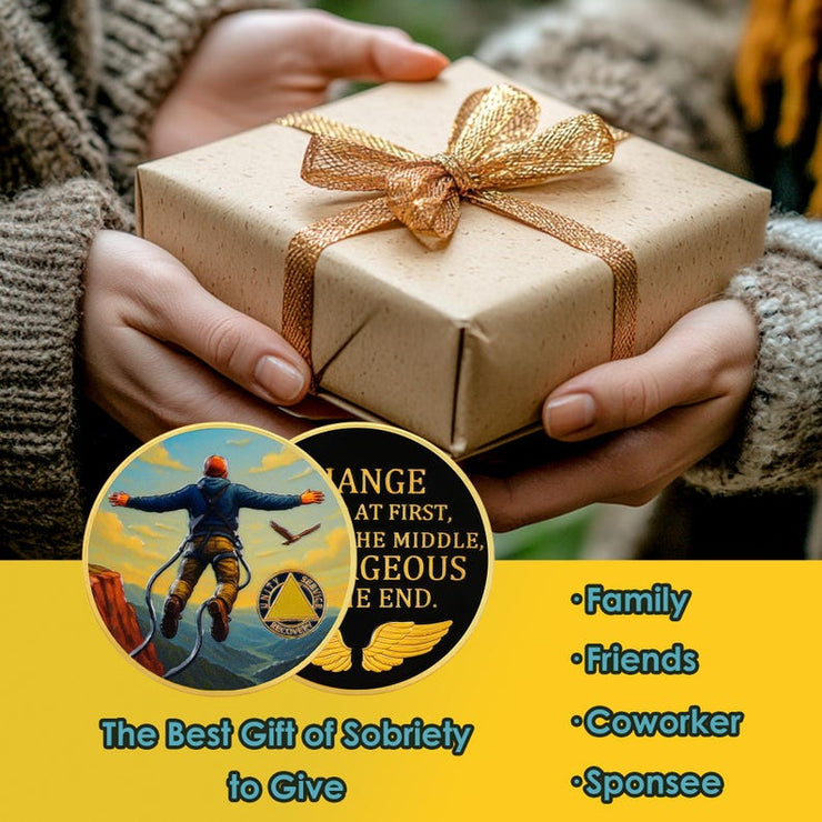 Personalized Skydiving Sobriety Coin