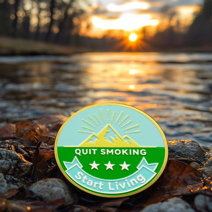 Quit Smoking Recovery  Breathe Free Sobriety Coin