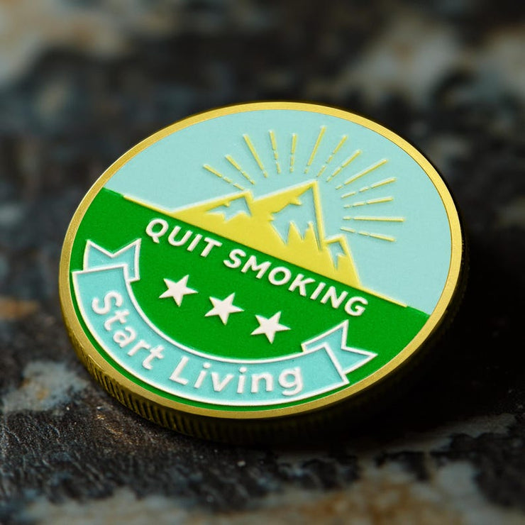 Quit Smoking Recovery  Breathe Free Sobriety Coin