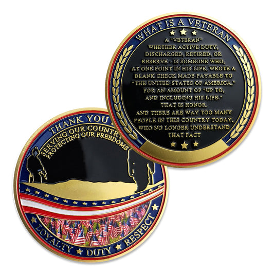 Serving Our Country Veteran Challenge Coin
