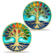 Personalized Glass The Tree of Life Sobriety Coin