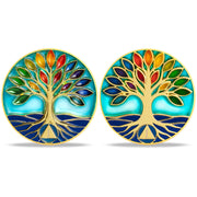Personalized Glass The Tree of Life Sobriety Coin