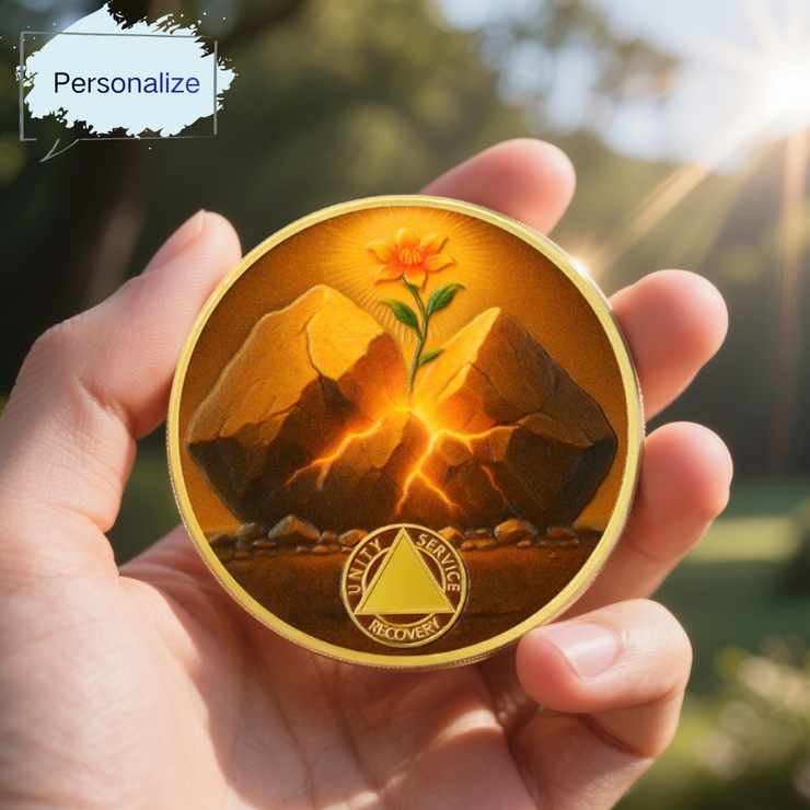 Personalized Hope in The Crack Sobriety Coin