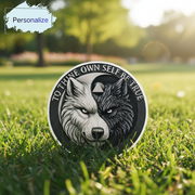 Personalized Balance Wolf Sobriety Coin