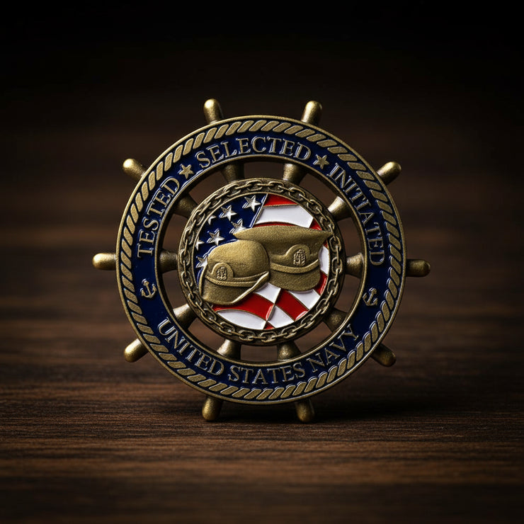 U.S. Navy Rudder Challenge Coin Navy Commemorative Gift