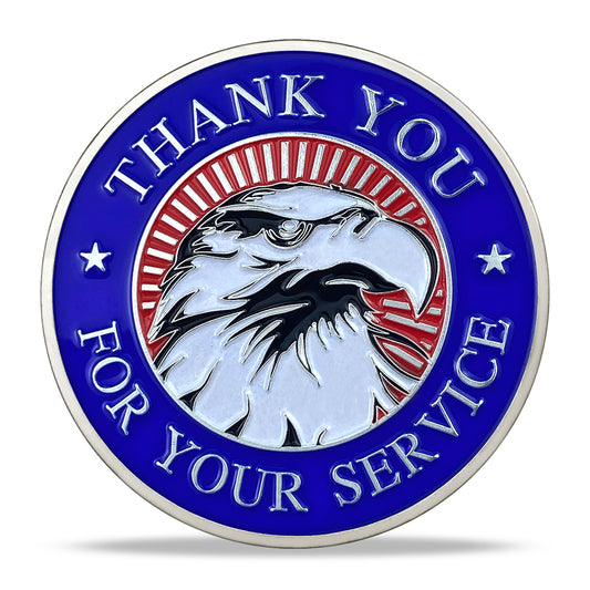 US Thank For Your Service Challenge Coin