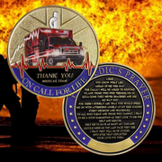 Thank You Medical Team Ambulance Paramedic’s Prayer Challenge Coin-AtSKnSK