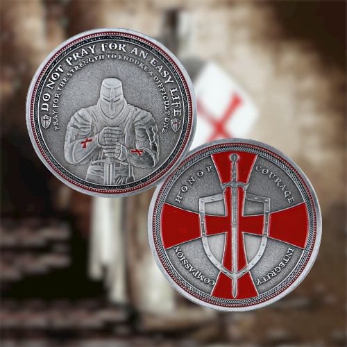 Knights Templar Armor Of God Challenge Coin Gifts for Christian🎁