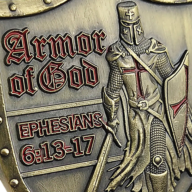 5 Pcs Armor of God Military Challenge Coin Gift Set