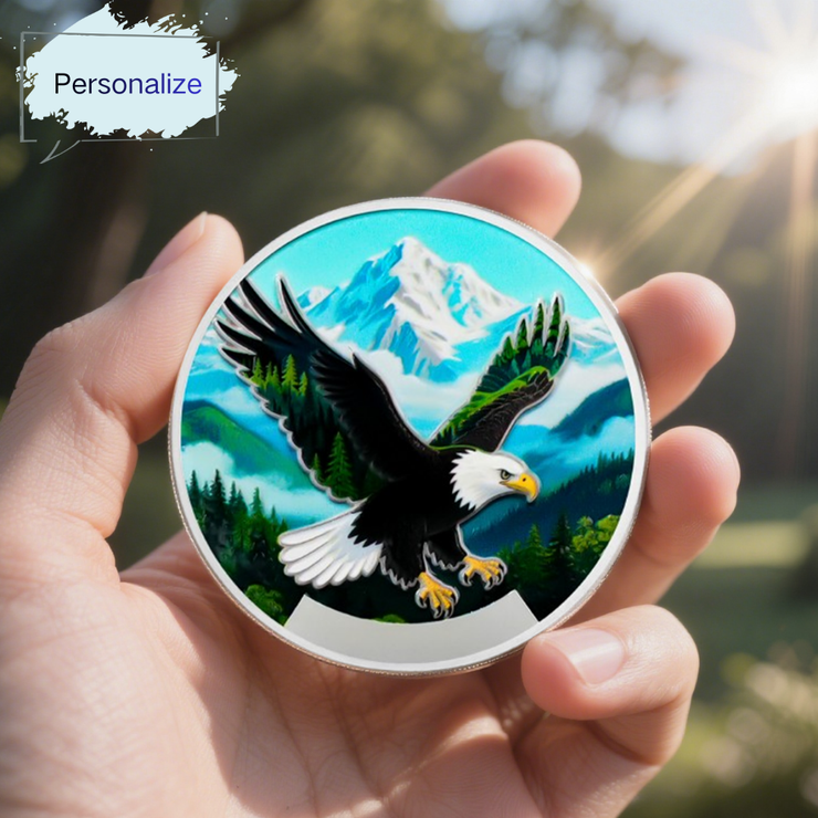 Personalized Wings to Soar Sobriety Coin