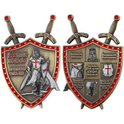 Knights Templar Armor of God Challenge Coin