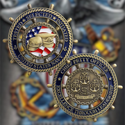 U.S. Navy Rudder Challenge Coin Navy Commemorative Gift