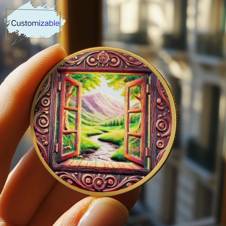 Personalized Window of Clarity Sobriety Coin