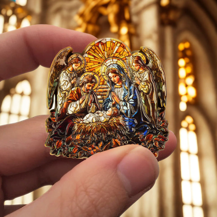 Nativity Scene Religious Coin: Gift & Inspire