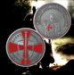 Knight Templar Challenge Coin Red Cross Religious Coin Collection Commemorative Gift