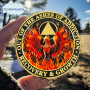Personalized Triangle Reborn from Fire Delicate Sobriety Coin