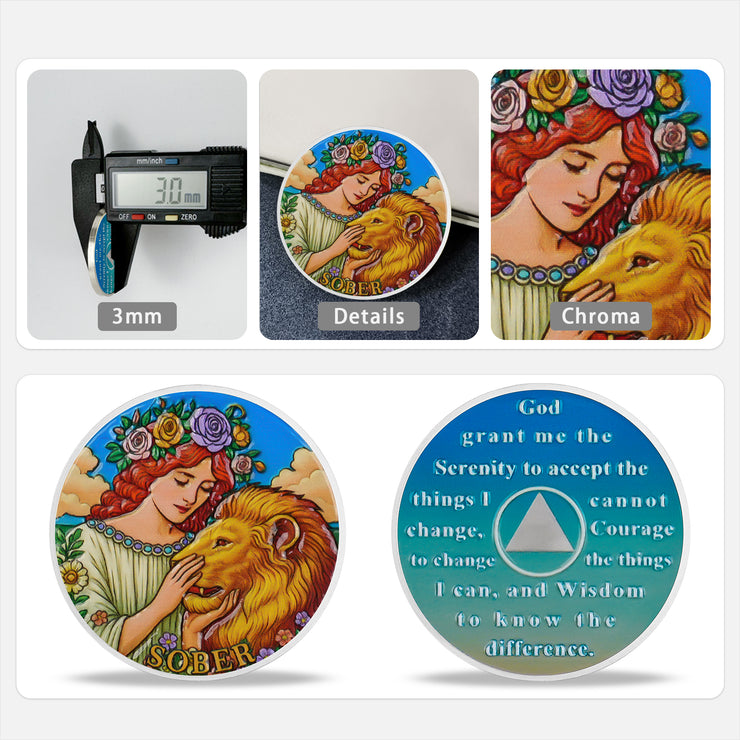 Elegance and Strength Sobriety Coin